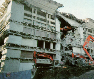 The Grand Reception Hall was destroyed
